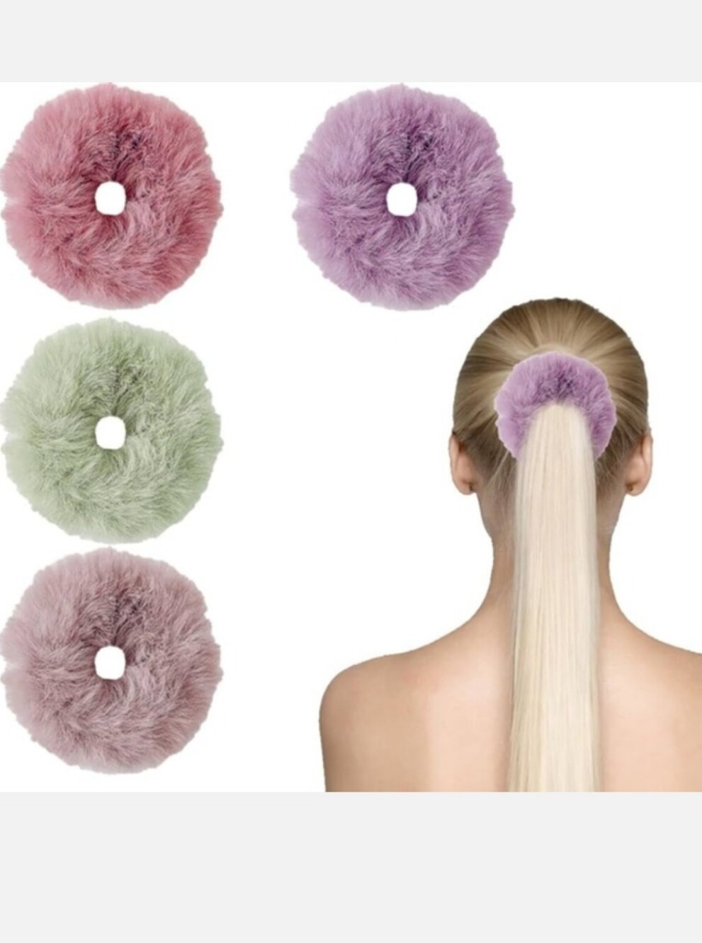 Fluffy scrunchies
